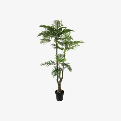 The Range Palm Potted House Plant Green Artificial Flowers - Green