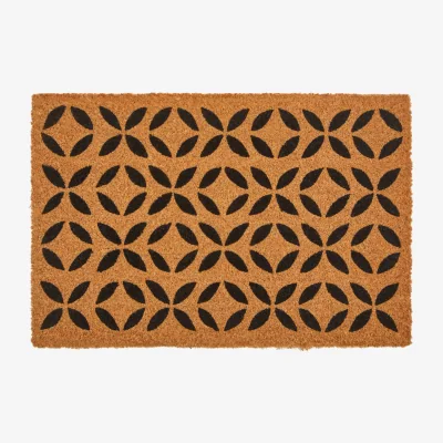 The Range Filta Flower Coir Doormat - Brown