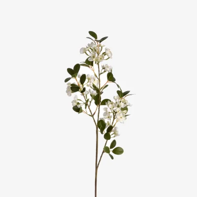 The Range Hill Interiors Artificial Spring Orange Flower - White
