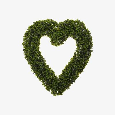The Range Heart Topiary Wreath  - Green