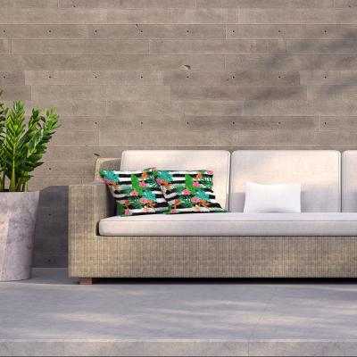 The Range Summer tropical pattern with exotic flowers Outdoor Cushion - Green / 60cm