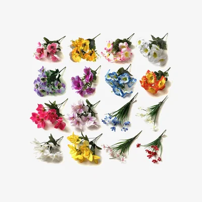 The Range Bumper Pack of Artificial Summer Flower Bushes - Mixed