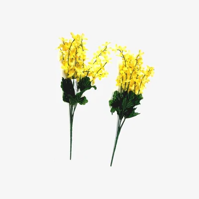 The Range 2Pk Artificial Forsythia Plant Sprays with Yellow Flowers - Yellow