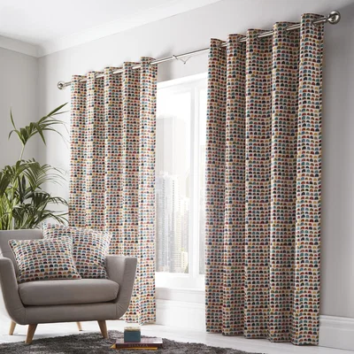 The Range Chicago Eyelet Curtains - Multi / 137cm / 168cm