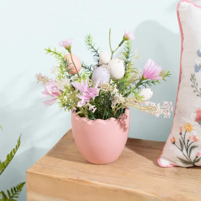 The Range Pastel Floral Potted Arrangement - Pink