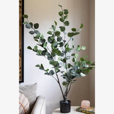 Rockett St George Large Potted Faux Eucalyptus Plant