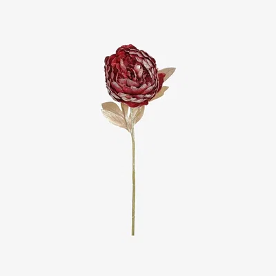 The Range Artificial Metallic Peony Stem - Red