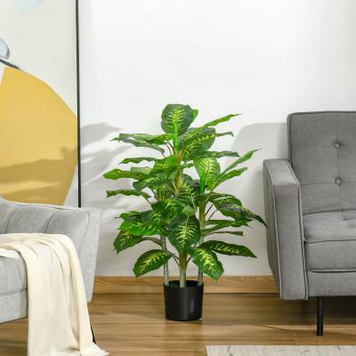The Range Artificial Evergreen Plant Realistic Fake Tree Potted Home Office - Green