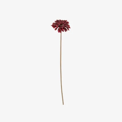 The Range Burgundy Gerbera Stem Artificial Flower Stem - Burgundy