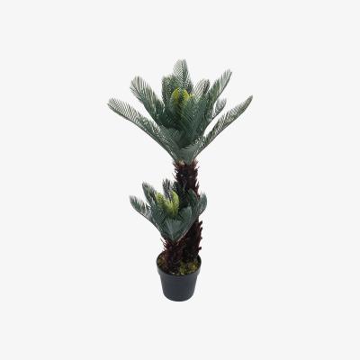 The Range Artificial Double Cycas Decorative Plant in Planter - Green
