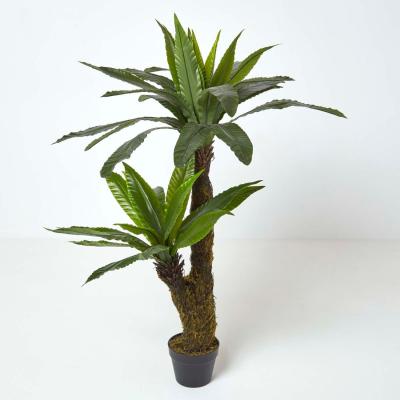 The Range Homescapes Artificial Birds Nest Fern in Pot, 120 cm Tall - Green