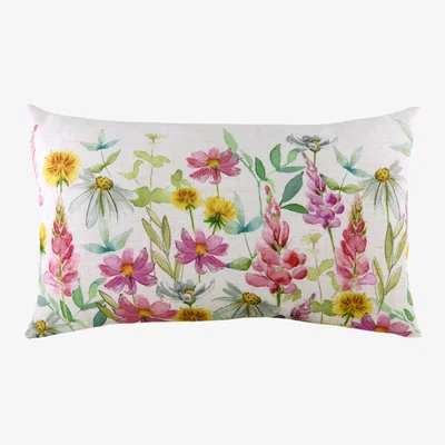 The Range Wild Flowers Ava Ava Rectangular Cushion - Multicolour