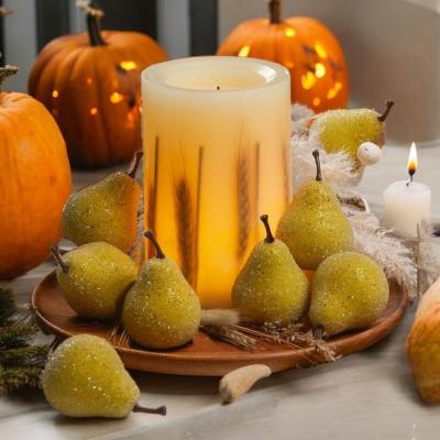 The Range Autumn Harvest Artificial Frosted Pears - Green