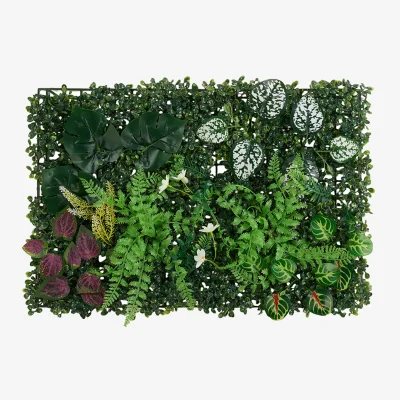 The Range Darphe Artificial Plant Wall Panel - Leafy Green