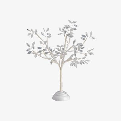 The Range Small Jewelled Frosted Leaf Tree - White