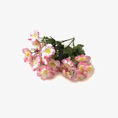 The Range Pack of Artificial Petunia Flower Bushes - Pink