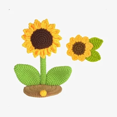 The Range Pack of 2 Sunflower Crochet Kit - Yellow