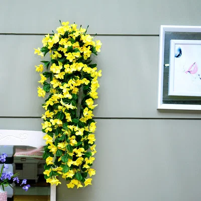 The Range Hanging Violet Flower - Yellow