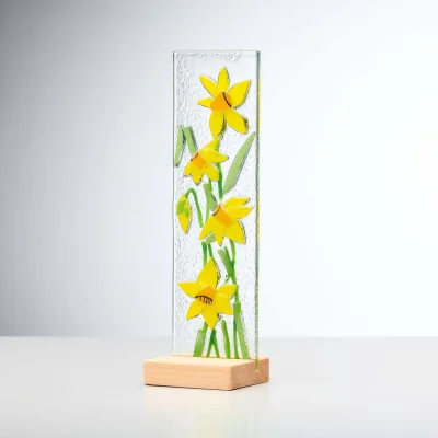 The Range Standing Decorative Flower Plaque - Yellow - Yellow