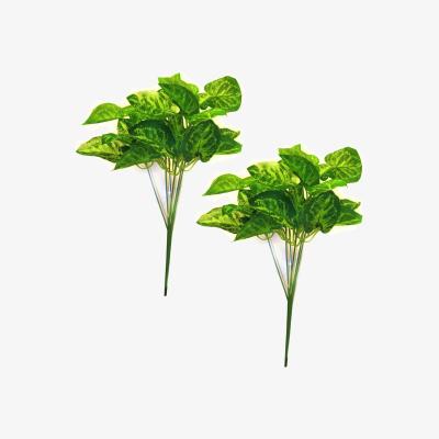 The Range Pack of 2 Artificial Faux Calla Lily Bushes 32cm - Green