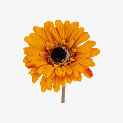 The Range Hill Interiors Soft Gerbera Gerbera Artificial Flower - Orange