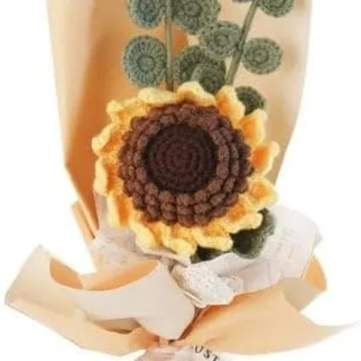 The Range DIY Cute Sunflower Bouquet Crochet Knitting Starter Kit - multi