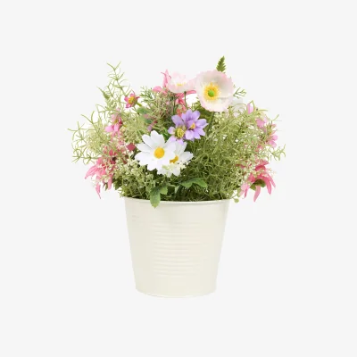 The Range Wild Flower Arrangement in Metal Pot
