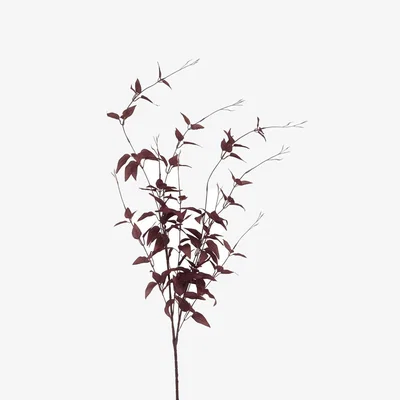 The Range Ornamental Burgundy Leaf Decorative Foliage - Burgundy