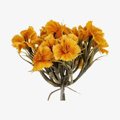 The Range Hill Interiors Dianthus Artificial Flower Spray - Yellow