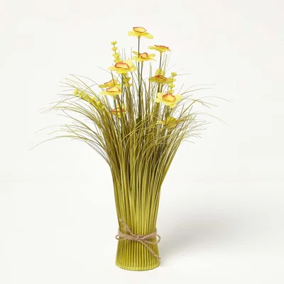 The Range Set of White and Yellow Daffodil Artificial Flower Arrangement - Multi
