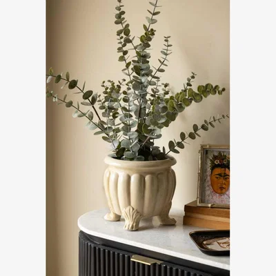 Rockett St George Faux Eucalyptus Plant In Pot