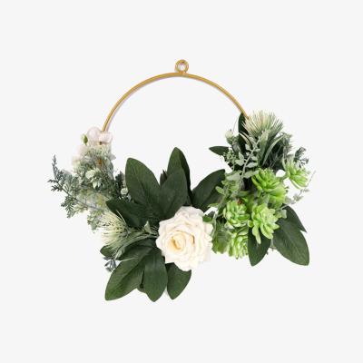 The Range Artificial Hanging Rose, 30cm - Green