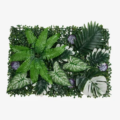 The Range Darphe Artificial Plant Wall Panel - Olive Green