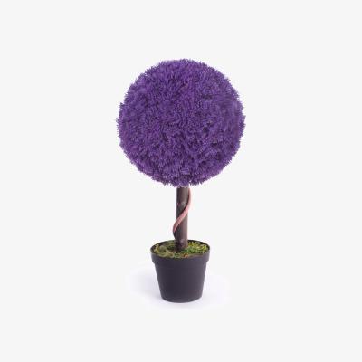 The Range Best Artificial 2ft - 60cm Purple Heather Ball Tree - Purple