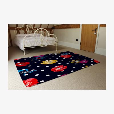 The Range Flowers  Spots Rug - Red / 230cm