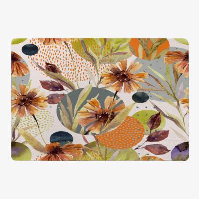 The Range Autumn Flowers Rug - Orange / 150cm
