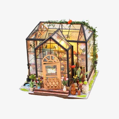 The Range DIY 3D Flower House  - Black / 23cm