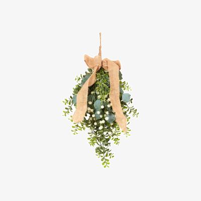 The Range Teardrop Swag with Hessian Bow - Green
