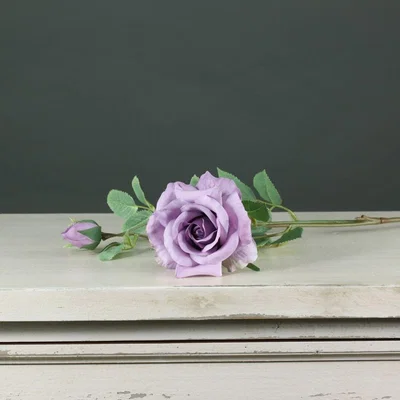 The Range Artificial Silk Tintagel Spray Rose - Lavender