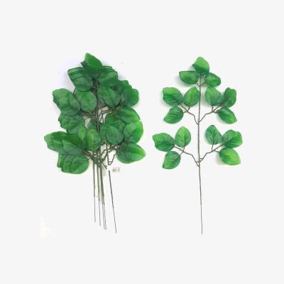 The Range 6 Artificial Faux Rose Leaf Sprays - Green