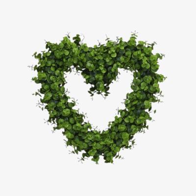 The Range Artificial Eucalyptus Heart - Green