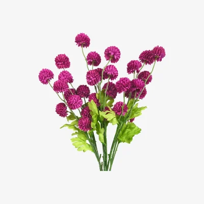 The Range Bunch of Dahlia Pompom Artificial Stems Flowers - Dahlia Pompom Pink