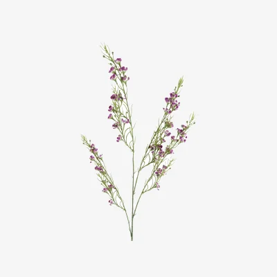 The Range Artificial Foliage Stem with Small Flowers - Foliage Flowers Purple