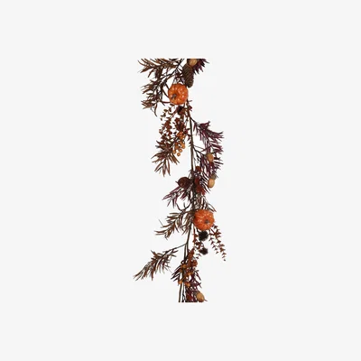The Range Autumnal Amber Bloom LED Garland - Orange