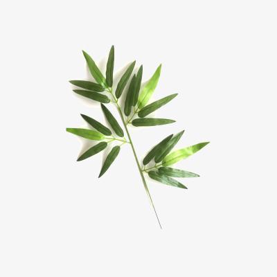 The Range 12 Artificial Faux Bamboo Leaves - Green