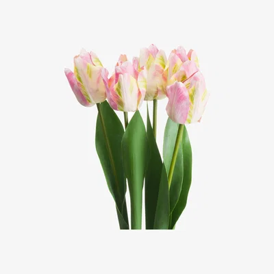 The Range Vibrant Decor Colorful Faux Flower Tulip  - Pink