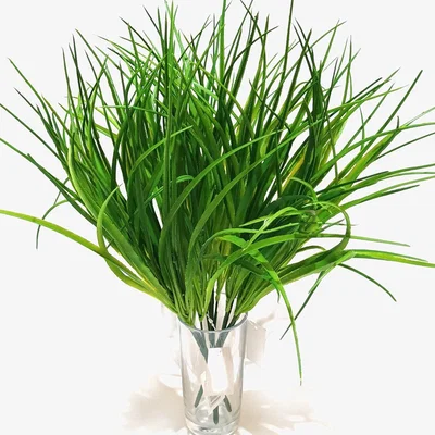 The Range Set of 3 Artificial Faux Sword Grass Plants - Green