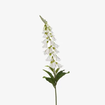 The Range Foxglove Artificial Flower Stems Set of 3 - White