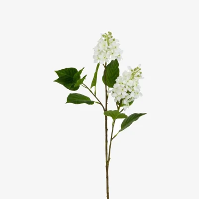 The Range 3 Pack Lilac Artificial Flower Stems - White