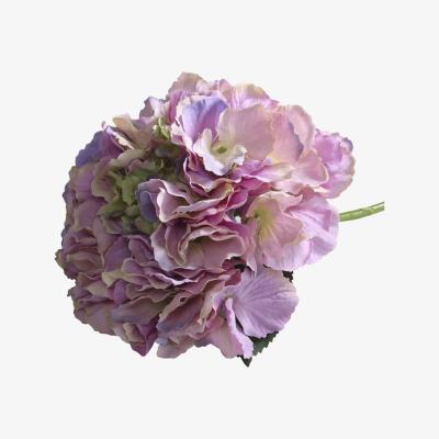 The Range Artificial Silk Hydrangea Short Stem Pick 42 cm - Lavender